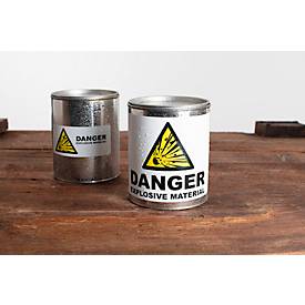 Etiketten HERMA 4697, 105 x 148 mm, 100 Stück, auf DIN A4, wetterfest, selbstklebend, stark haftend, Polyesterfolie, mattweiß