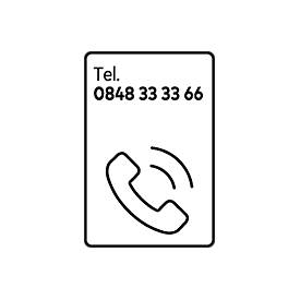 Image of Etiketten mit Wellenrand, 26 x 12 mm, 10 Rollen, gelb (permanent)