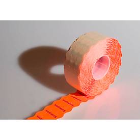 Etiketten mit Wellenrand