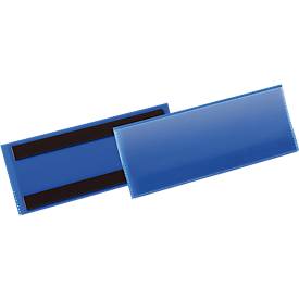 Etiketten- und Kennzeichnungstaschen B 210 x H 74 mm, 50 Stück, blau