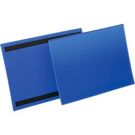 Etiketten- und Kennzeichnungstaschen B 297 x 210 mm (A4 quer), 50 Stück, blau