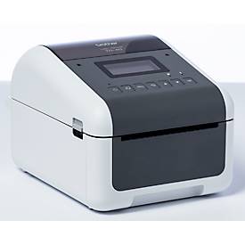 Etikettendrucker Brother TD-4210D, 127 mm/Sek., USB, für 19-118 mm breite Etiketten, B 180 x T 155 x H 224 mm, weiß-grau