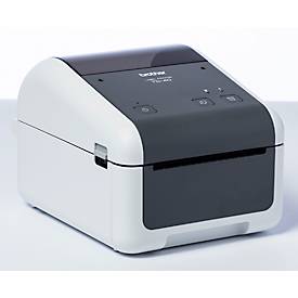 Etikettendrucker Brother TD-4420DN, 203 mm/Sek., USB/LAN, für 19-118 mm breite Etiketten, B 180 x T 155 x H 224 mm, weiß