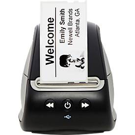 Etikettendrucker DYMO® LabelWriter™ 550, Thermodirektdruck, 300 x 300 dpi, 62 Etiketten/min, Auto-Erkennungsfunktion, USB, inkl. Etiketten