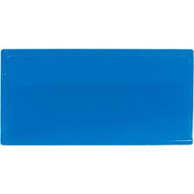 Etikettentasche Label TOP, selbstklebend, 50x110, blau