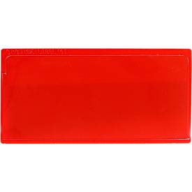 Etikettentasche Label TOP, selbstklebend, 50x110, rot