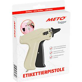 Etikettierpistole METO® Standard Mark III, ergonomisch, inkl. Standardnadel, Stahl, beige-schwarz