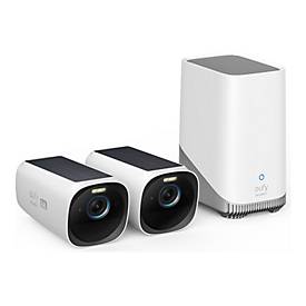 eufyCam S330 (eufyCam 3) - Videoserver + Kamera(s) - drahtlos (Wi-Fi) - 3 Kamera(s) - CMOS - Schwarz, weiß