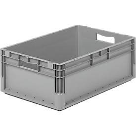 Euro Box Leichtbehälter ELB 6220, aus PP, Inhalt 43,7 L,ohne Deckel, grau