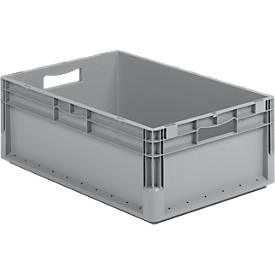 Euro Box Leichtbehälter ELB 6220, aus PP, Inhalt 43,7 L,ohne Deckel, grau
