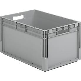 Euro Box Leichtbehälter ELB 6320, aus PP, Inhalt 64 L, ohne Deckel, grau