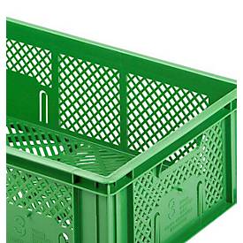 Euro Box Obst-und Gemüsekasten, lebensmittelecht, Inhalt 33,9 L, durchbrochene Version