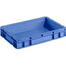 Euro Box Serie EF 4070, aus PP, Inhalt 6,9 L, geschlossene Wände, Unterfassgriff, blau