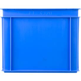 Euro Box Serie EF 4320, aus PP, Inhalt 29,5 L, geschlossene Wände, Unterfassgriff, blau