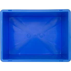 Euro Box Serie EF 4320, aus PP, Inhalt 29,5 L, geschlossene Wände, Unterfassgriff, blau