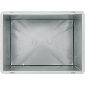 Euro Box Serie EF 4320, aus PP, Inhalt 29,5 L, geschlossene Wände, Unterfassgriff, grau