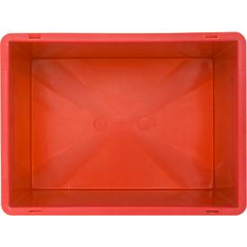 Euro Box Serie EF 4320, aus PP, Inhalt 29,5 L, geschlossene Wände, Unterfassgriff, rot