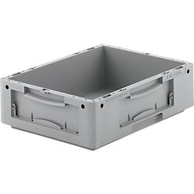 Euro Box Serie LTB 4120, aus PP, Inhalt 10 L, ohne Deckel, grau
