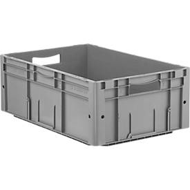 Euro Box Serie LTF 6220, aus PP, Inhalt 42 L, Durchfassgriff, grau