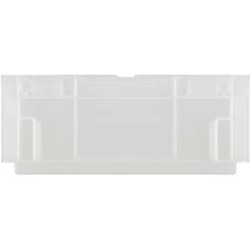 Euro Box Serie MF 3120, aus PP, Inhalt 5,2 L, Unterfassgriff, transluzent