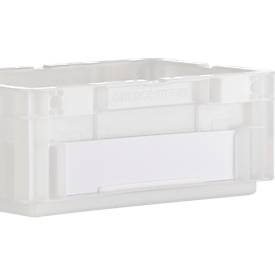 Euro Box Serie MF 3120, aus PP, Inhalt 5,2 L, Unterfassgriff, transluzent