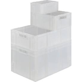 Euro Box Serie MF 3120, aus PP, Inhalt 5,2 L, Unterfassgriff, transluzent