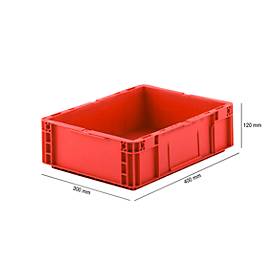 Euro Box Serie MF 4120, aus PP, Inhalt 10 L, Unterfassgriff, rot