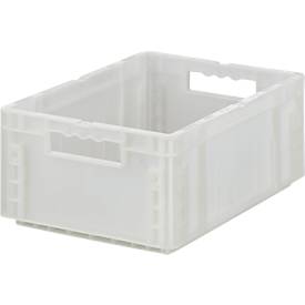 Euro Box Serie MF 4170, aus PP, Inhalt 14,6 L, Durchfassgriff, transluzent