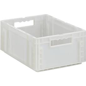 Euro Box Serie MF 4170, aus PP, Inhalt 14,6 L, Durchfassgriff, transluzent