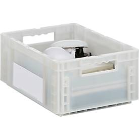 Euro Box Serie MF 4170, aus PP, Inhalt 14,6 L, Durchfassgriff, transluzent