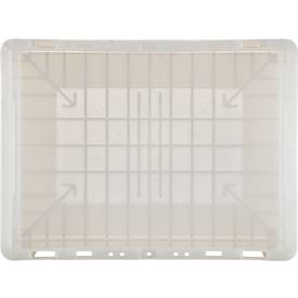 Euro Box Serie MF 4170, aus PP, Inhalt 14,6 L, Durchfassgriff, transluzent