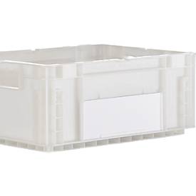 Euro Box Serie MF 4170, aus PP, Inhalt 14,6 L, Durchfassgriff, transluzent