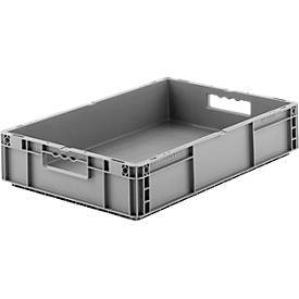Euro Box Serie MF 6120, aus PP, Inhalt 21 L, Unterfassgriff, grau