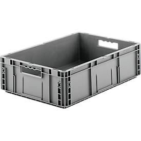 Euro Box Serie MF 6170, aus PP, Inhalt 30,8 L, Durchfassgriff, grau