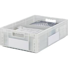 Euro Box Serie MF 6170, aus PP, Inhalt 30,8 L, Durchfassgriff, transluzent