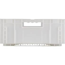 Euro Box Serie MF 6170, aus PP, Inhalt 30,8 L, Durchfassgriff, transluzent