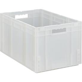 Euro Box Serie MF 6320, aus PP, Inhalt 62,3 L, Durchfassgriff, transluzent
