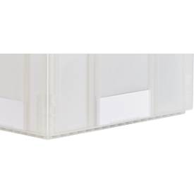 Euro Box Serie MF 6320, aus PP, Inhalt 62,3 L, Durchfassgriff, transluzent