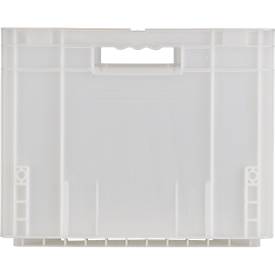 Euro Box Serie MF 6320, aus PP, Inhalt 62,3 L, Durchfassgriff, transluzent