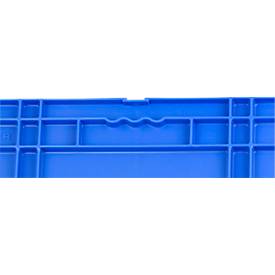 Euro Box Serie MF 6420, aus PP, Inhalt 82,9 L, Durchfassgriff, blau
