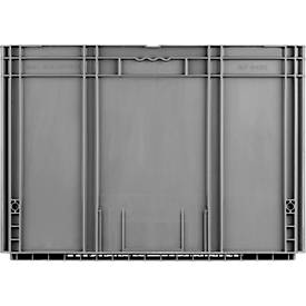 Euro Box Serie MF 6420, aus PP, Inhalt 82,9 L, Durchfassgriff, grau