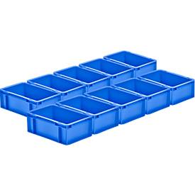 Euro Box SSI Schäfer EF 3120, 4,2 l, L 300 x B 200 x H 120 mm, blau, 10 Stück