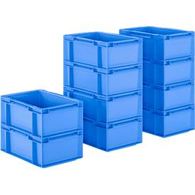 Euro Box SSI Schäfer EF 3120, 4,2 l, L 300 x B 200 x H 120 mm, blau, 10 Stück