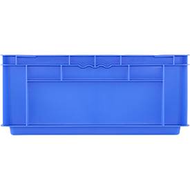Euro Box SSI Schäfer EF 4170, 15,7 l, Durchfassgriff, ohne Deckel, Polypropylen, blau, 5 Stück