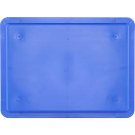 Euro Box SSI Schäfer EF 4170, 15,7 l, Durchfassgriff, ohne Deckel, Polypropylen, blau, 5 Stück