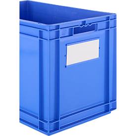 Euro Box SSI Schäfer EF 6420, 83,8 l, Durchfassgriff, Polypropylen, blau, 5 Stück