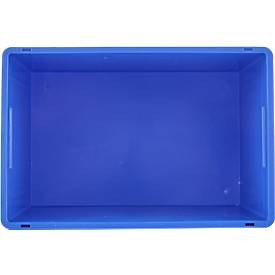 Euro Box SSI Schäfer EF 6420, 83,8 l, Durchfassgriff, Polypropylen, blau, 5 Stück