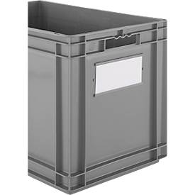 Euro Box SSI Schäfer EF 6420, 83,8 l, Durchfassgriff, Polypropylen, grau, 5 Stück