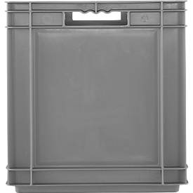 Euro Box SSI Schäfer EF 6420, 83,8 l, Durchfassgriff, Polypropylen, grau, 5 Stück