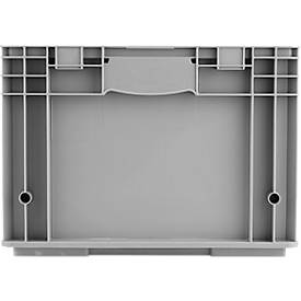Eurobehälter Serie R-KLT Boxy, geschlossen, mit Deckel, PP, B 595 x T 395 x H 278 mm, 52,1 l, grau, 1 Stück